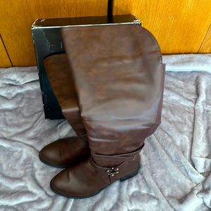 NIB Torrid Tall Brown Boots size 12. Over-the-Knee or Folded Down Style